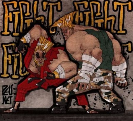 Граффити Street Fighter vs Tekken (7 фото)